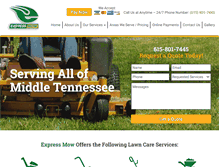 Tablet Screenshot of expressmow.net